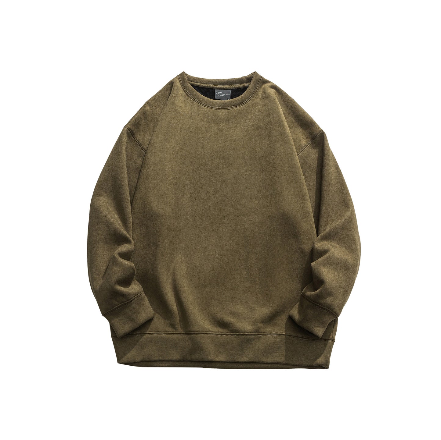 Suede No Hat Rope Hooded Sweater For Men