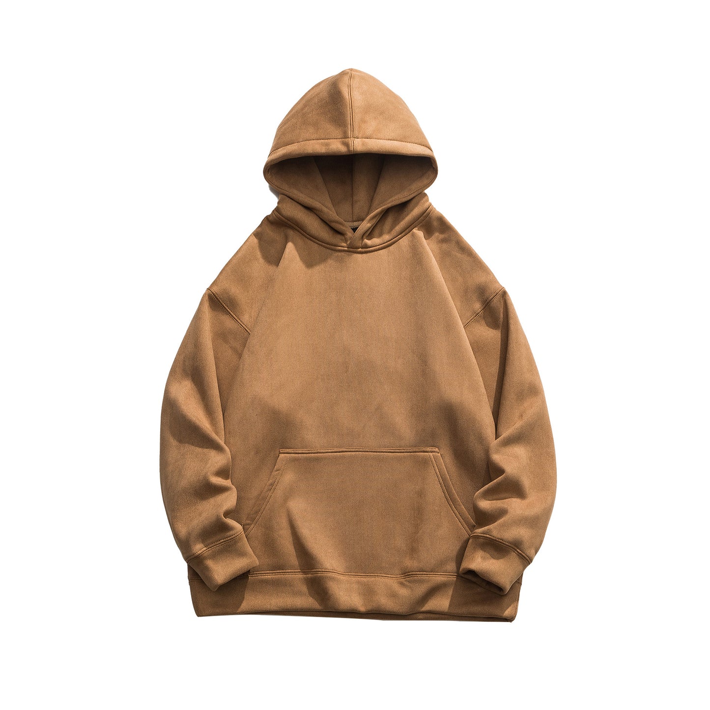 Suede No Hat Rope Hooded Sweater For Men